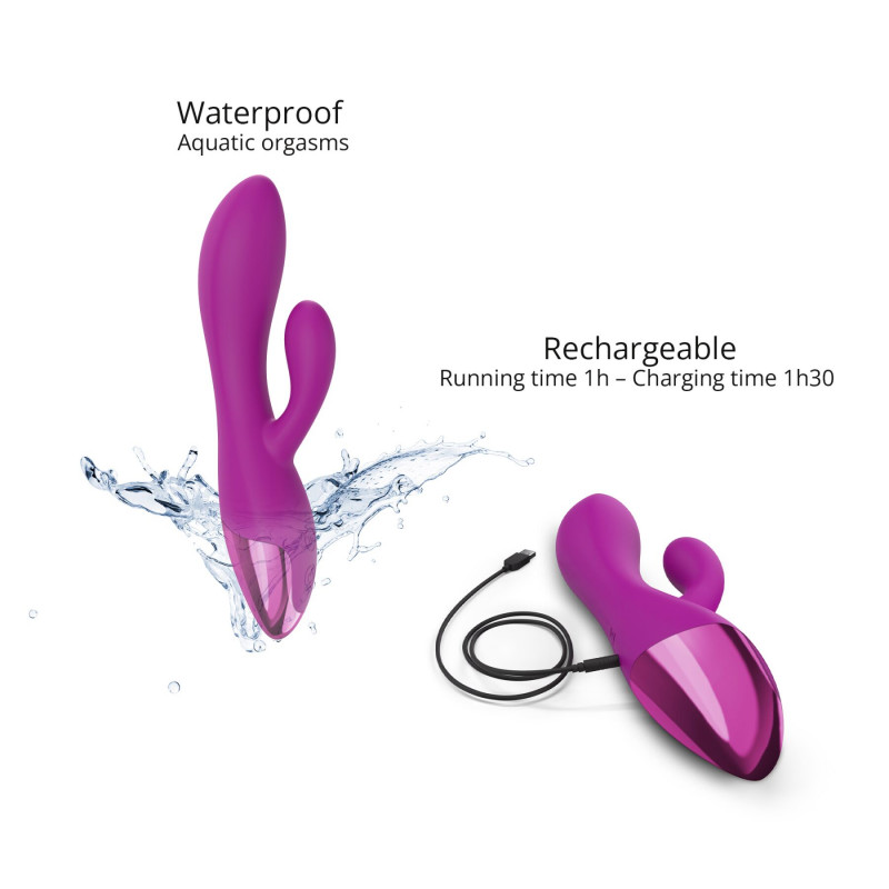 Вібратор-кролик Love To Love FUNKY BUNNY Солодкий Орхідейний – текстура матеріалу, приємний на дотик