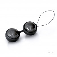 Вагінальні кульки LELO Luna Beads Noir Black, зміщений центр ваги, 2,9 см, 2х37 г