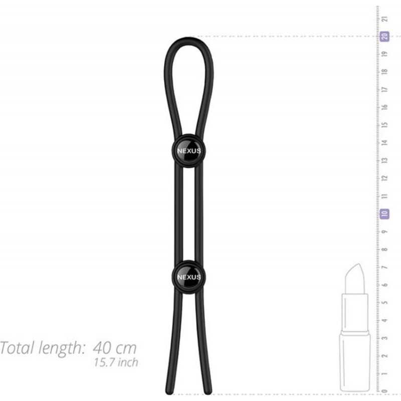 Текстура матеріалу ерекційного кільця Nexus FORGE подвійного, гладка та приємна на дотик