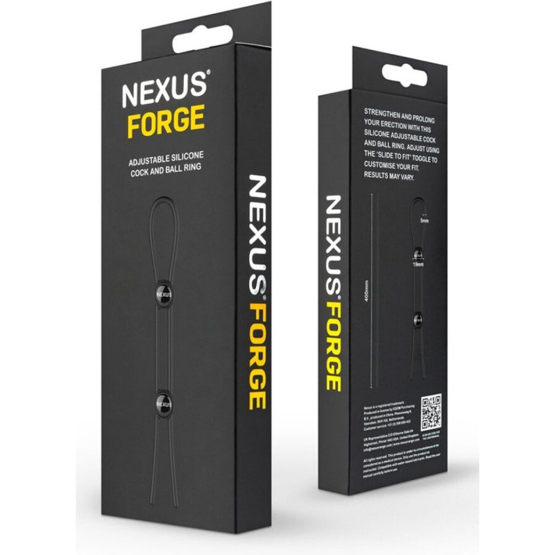 Ерекційне кільце Nexus FORGE подвійне, комплект поставки