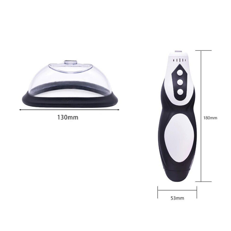 Упаковка автоматичної вакуумної помпи Men Powerup Passion Pump для вульви – презентабельний вигляд коробки, що підкреслює преміальність продукту.