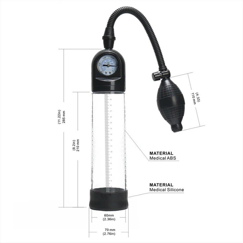 Вакуумна помпа Men Powerup з ручною грушею - функціональність