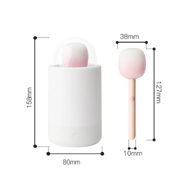 Зарядний кейс-нічник для вакуумного стимулятора-вібратора KISSTOY Bling Pop, світиться м'яким світлом