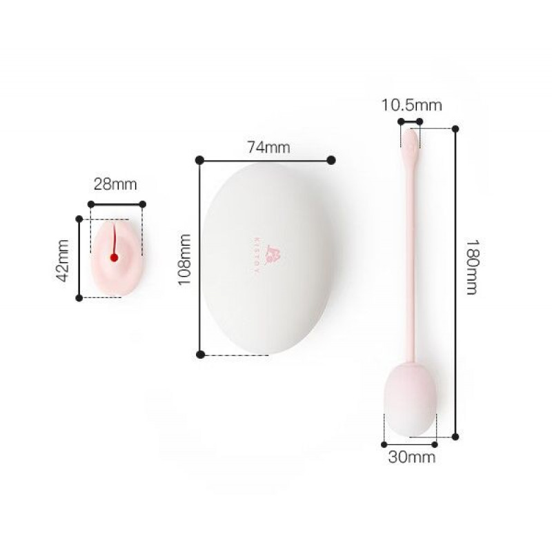 Упаковка тренажера Кегеля KISSTOY Choco Pop рожевого - стильний дизайн