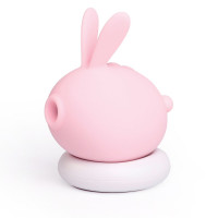 Вакуумний кліторальний вібратор KISSTOY Too Simple Pink