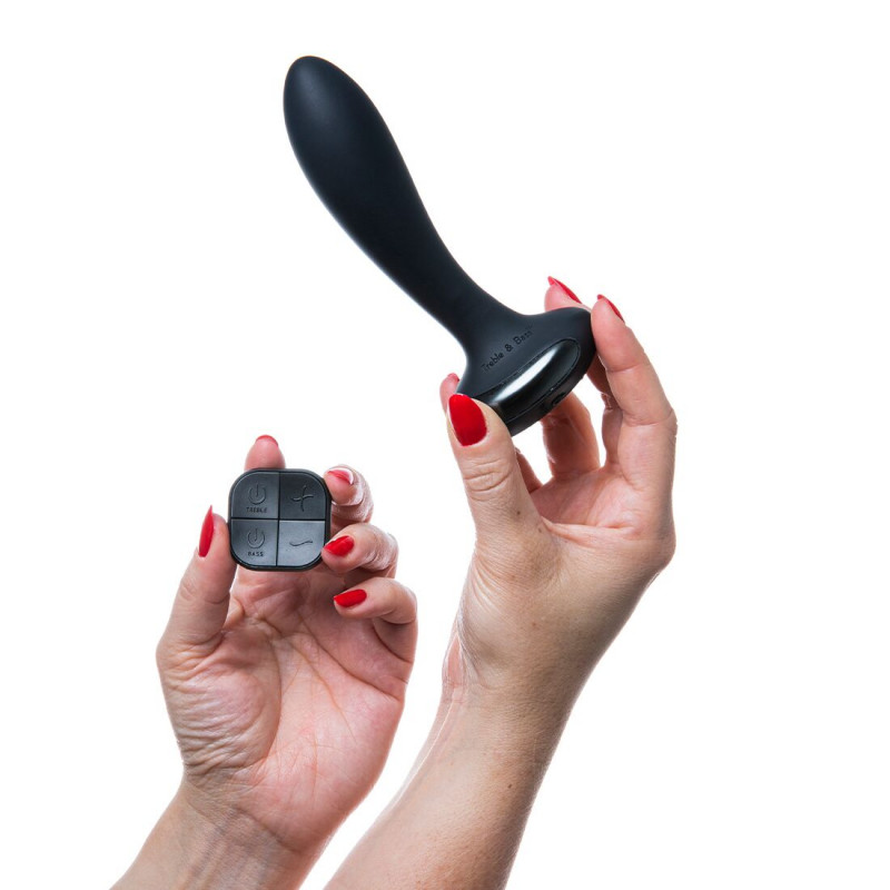 Анальна вібропробка Hot Octopuss PleX, вид зверху, демонстрація текстури