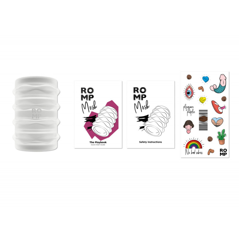 Упаковка мастурбатора Romp Mosh Transparent: стильна та дискретна