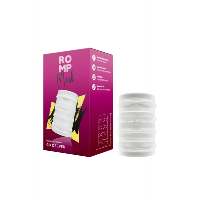 Внутрішня текстура мастурбатора Romp Mosh Transparent: різноманітність стимуляції