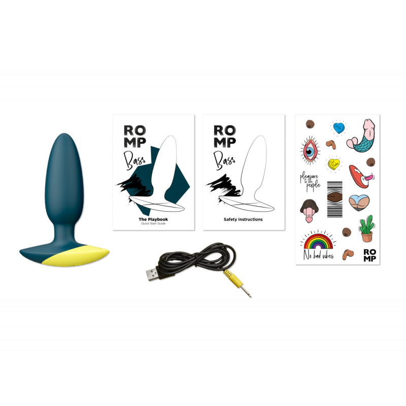 Деталізація вібропробки Romp Bass Dark Green - розмір