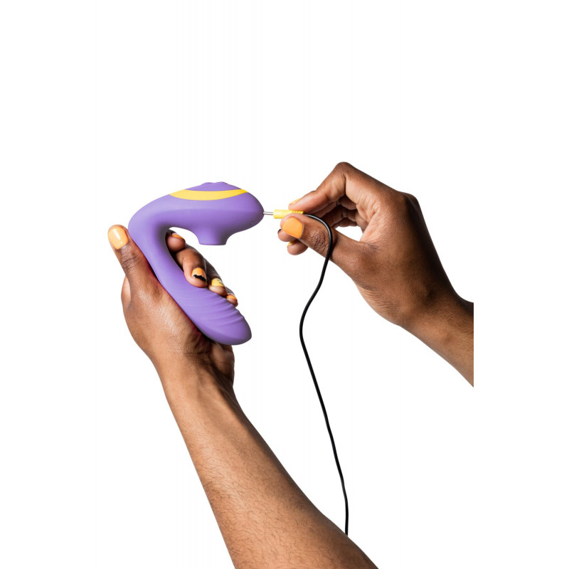 Вакуумний вібратор Romp Reverb Lilac, демонстрація роботи