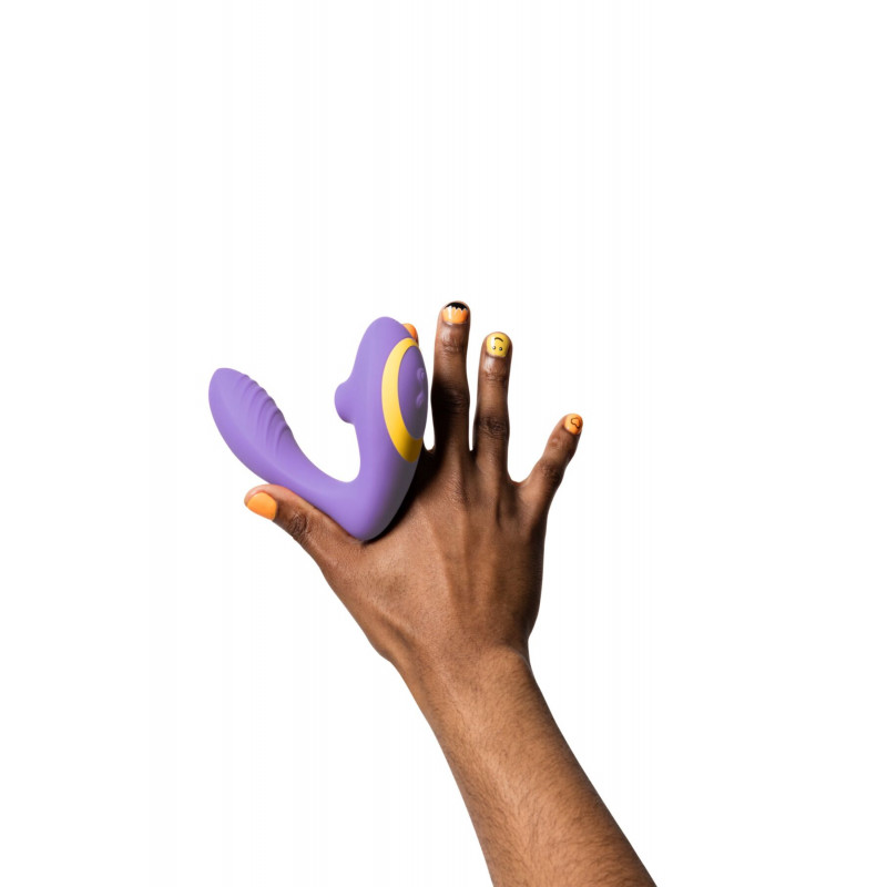 Матеріал вакуумного вібратора Romp Reverb Lilac, силіконова текстура