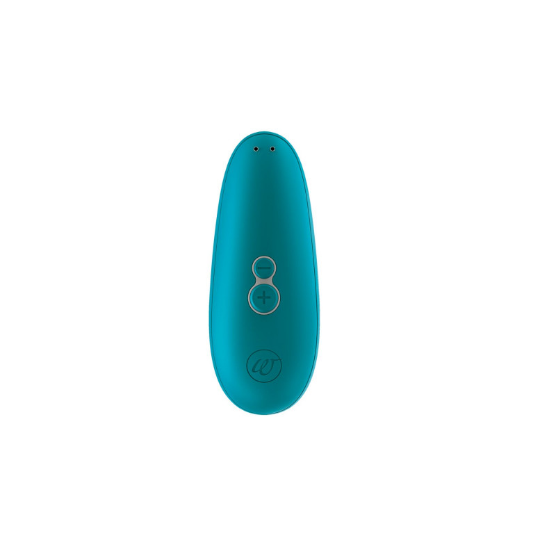 Womanizer Starlet 3 TURQUOISE - вакуумний кліторальний стимулятор, вид збоку, демонструє ергономічну форму