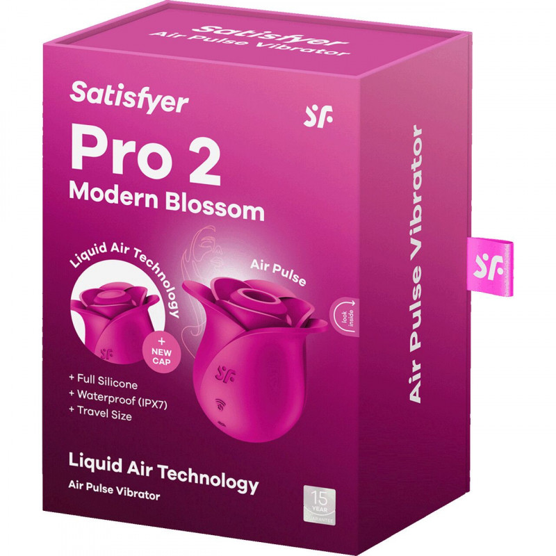 Satisfyer Pro 2 Modern Blossom Liquid Air в дії, демонстрація принципу роботи вакуумної стимуляції