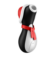 Вакуумний кліторальний стимулятор Satisfyer Penguin Holiday Edition у шапочці та шарфі