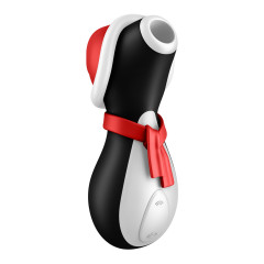 Вакуумний кліторальний стимулятор Satisfyer Penguin Holiday Edition у шапочці та шарфі