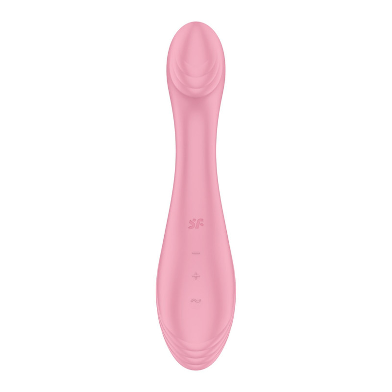 Вібратор Satisfyer G-Force Pink збоку - демонстрація ергономічної форми