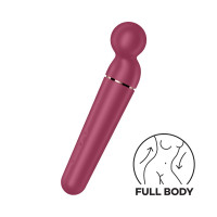 Вібромасажер Satisfyer Planet Wand-er Berry/Rosegold, потужний, бездротовий