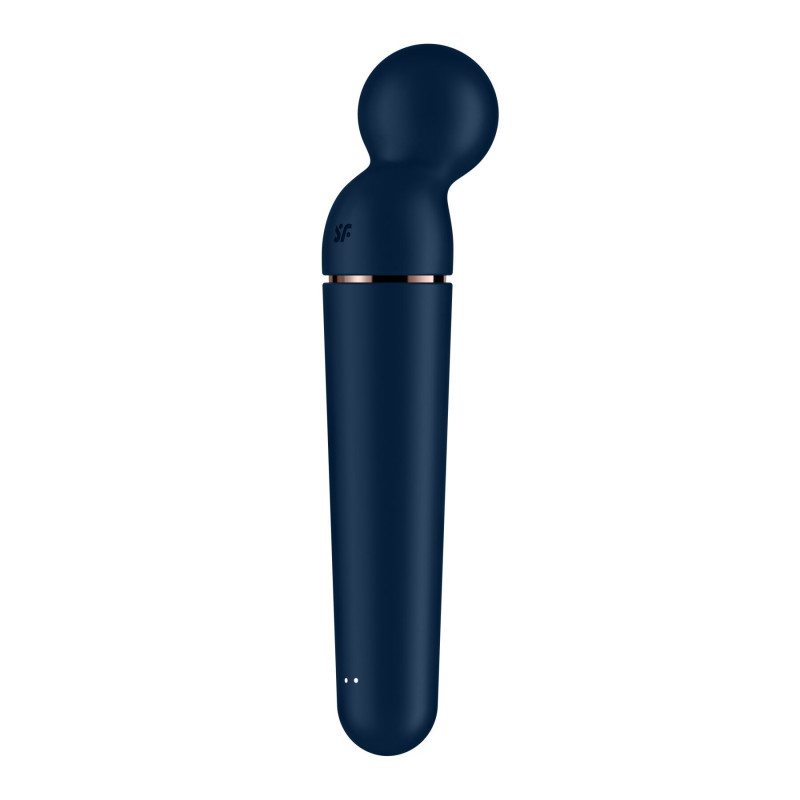 Упаковка вібромасажера Satisfyer Planet Wand-er Blue/Rosegold, стильний дизайн