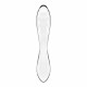 Satisfyer Dazzling Crystal Transparent - вигляд збоку, демонструє витончений дизайн