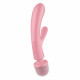 Satisfyer Triple Lover Pink: текстура силікону, приємна на дотик, для максимального комфорту