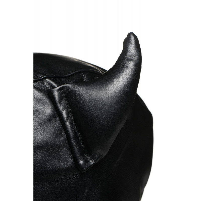 Бондаж-маска Master Series Dungeon Demon, чорна - внутрішня поверхня