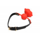 Елегантний дизайн червоного силіконового кляпу Master Series Blossom Rose Gag