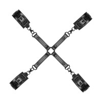 Крестовина для фиксации Bedroom Fantasies Hogtie с наручниками и поножами