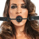 Ремінець кляпа Bedroom Fantasies Breathable Silicone Ball Gag Чорний - крупний план