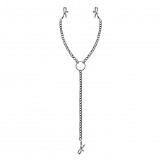 Затискачі для сосків та клітора Bedroom Fantasies Nipple & Clitoral Clamps, чорні — Keks-Hub