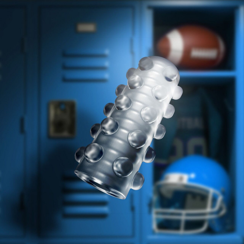 Вигляд зверху на мастурбатор Blush Rize Swich, прозорий матеріал