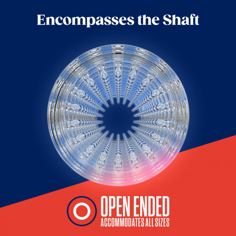 Текстура внутрішньої поверхні мастурбатора Blush Rize Strokez Clear: рельєф для стимуляції