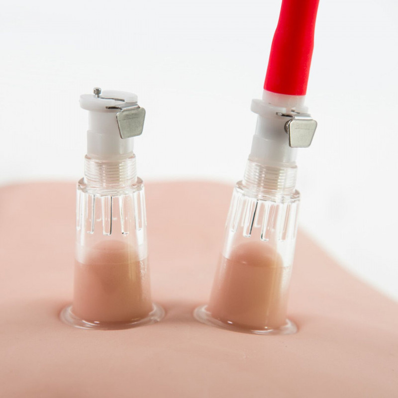 Кліторальна помпа Blush Temptasia Beginners механічна з грушею - повний комплект