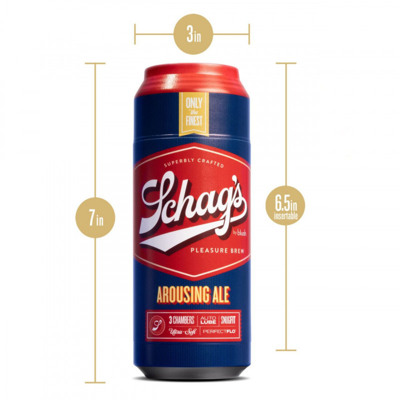 Мастурбатор Blush Schags Arousing Ale Frosted, самозмащувальна поверхня