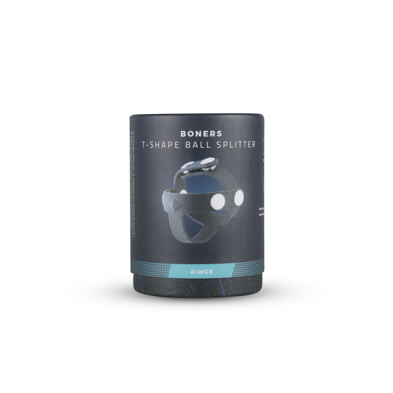 Кільце для мошонки Boners T-shape Ball Splitter, вид збоку, демонструє форму