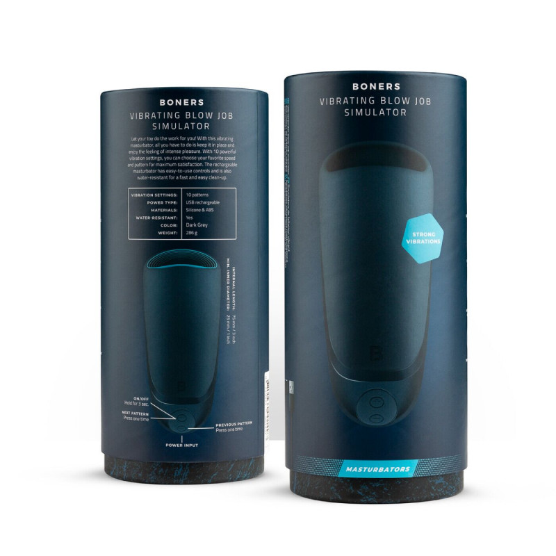 Мастурбатор Boners Vibrating Blowjob Simulator - аксесуари, зарядний пристрій