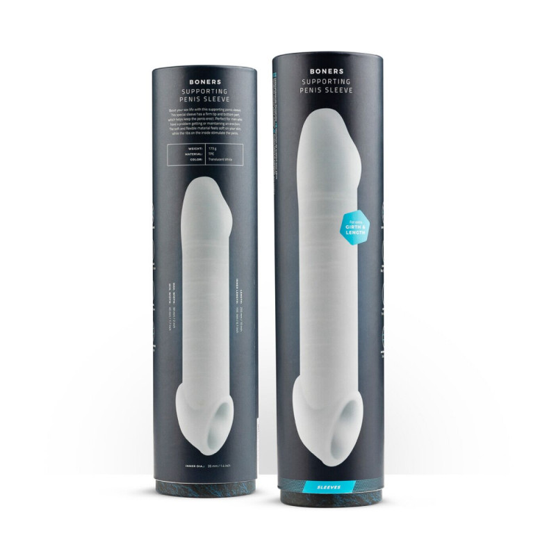 Насадка Boners Supporting Penis Sleeve з акцентом на отвір для яєчок: зручність використання