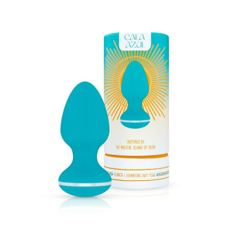 Анальна вібропробка Cala Azul Blanca, демонстрація її форми