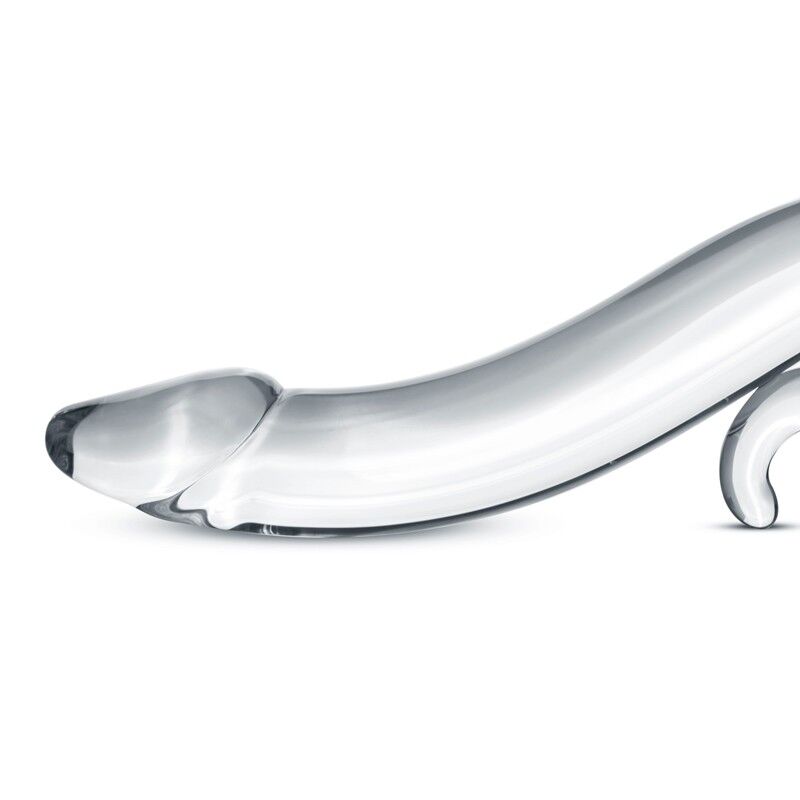 Скляний дилдо Gildo Glass Dildo No. 14, вид збоку, демонстрація форми