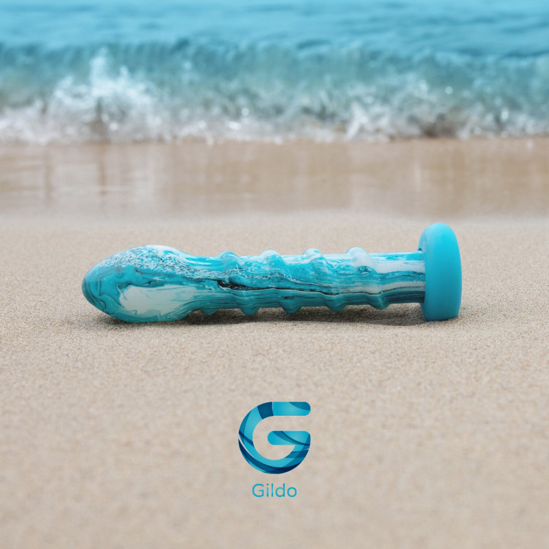 Силіконова основа дилдо Gildo Ocean Wave, крупним планом, показує деталі зчеплення