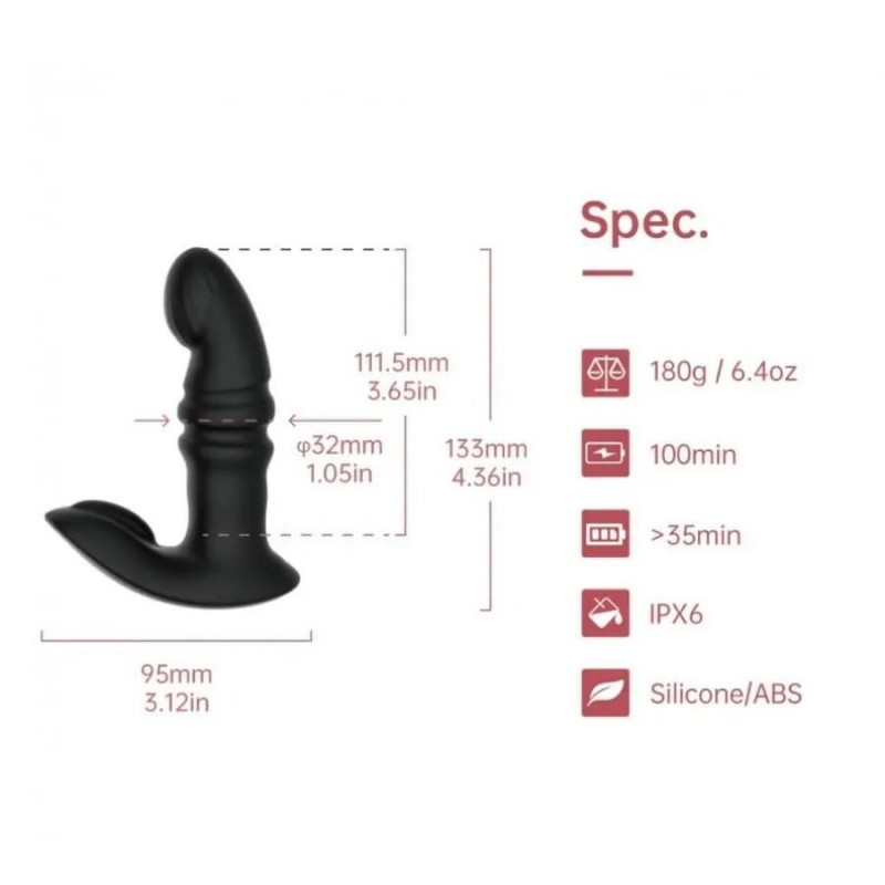 Смарт вібратор Fun Town Jive Black - крупним планом текстура матеріалу