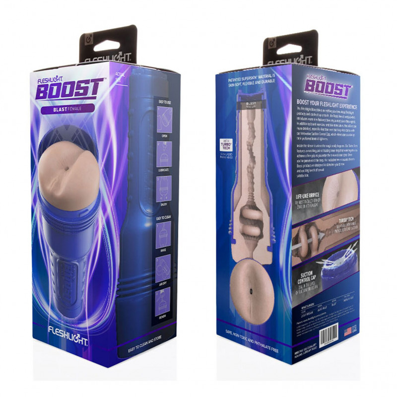 Текстура Light Medium Flesh мастурбатора Fleshlight Boost Blast - демонстрація реалістичних відчуттів
