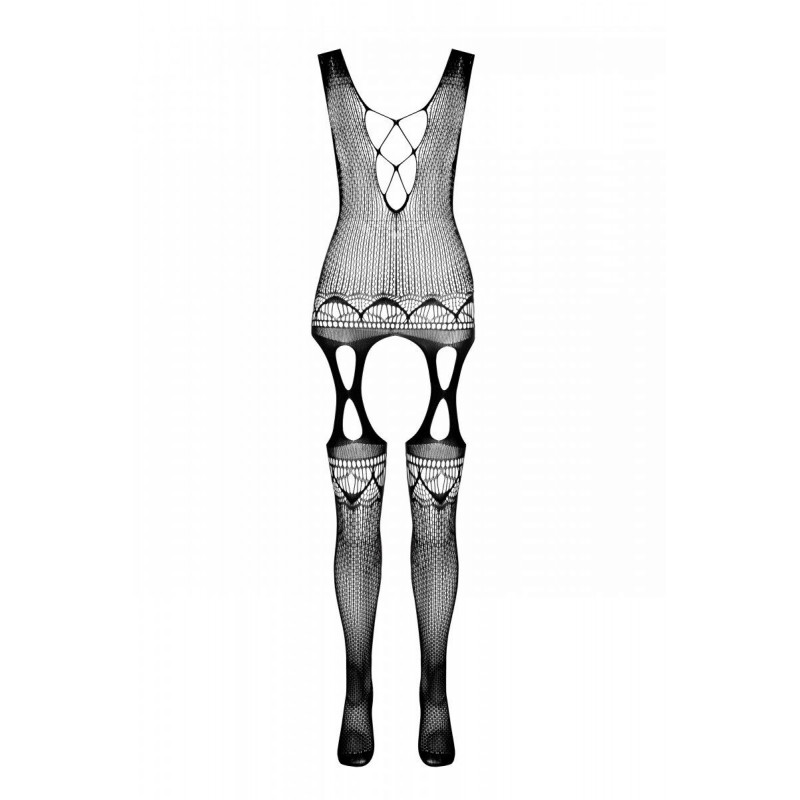 Деталізація плетіння на грудях бодістокінгу Passion BS099