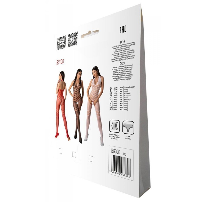 Бодістокінг Passion BS100 (червоний) у своїй стильній упаковці