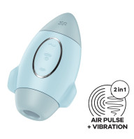 Вакуумний стимулятор Satisfyer Mission Control Blue з 2 моторами
