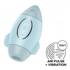 Вакуумний стимулятор Satisfyer Mission Control Blue з 2 моторами — Keks-Hub
