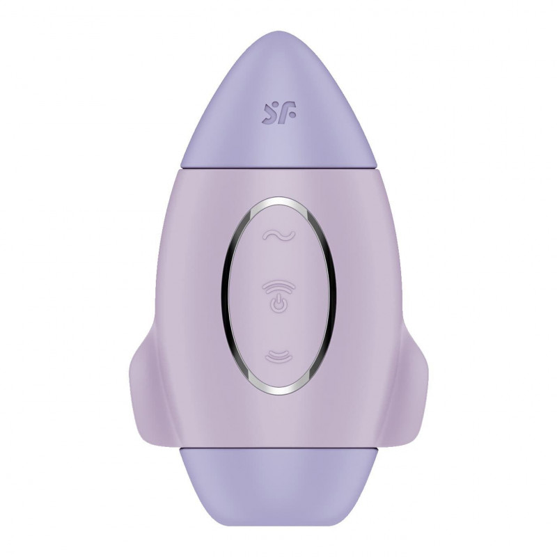 Satisfyer Mission Control Violet – вигляд збоку, що демонструє ергономічну форму та розташування кнопок