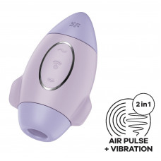Вакуумний вібратор Satisfyer Mission Control Violet, 2 незалежні мотори — Keks-Hub