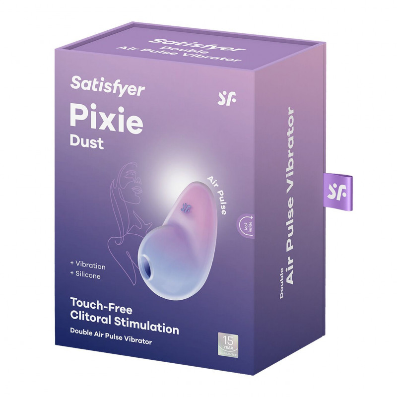 Стильний фіолетово-рожевий колір вакуумного стимулятора Satisfyer Pixie Dust, що підкреслює його привабливий дизайн