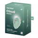 Вакуумний стимулятор Satisfyer Cloud Dancer Mint в дії (схематичне зображення)
