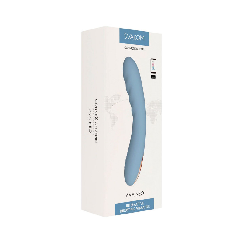 Смарт-вібратор Svakom Ava Neo Cornflower Blue: разом з аксесуарами, зарядний пристрій, інструкція